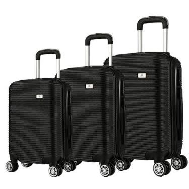 Imagem de Kit 3 Mala de Viagem Bordo Padrão ANAC P+, Média e Grande - Eagle, Pre