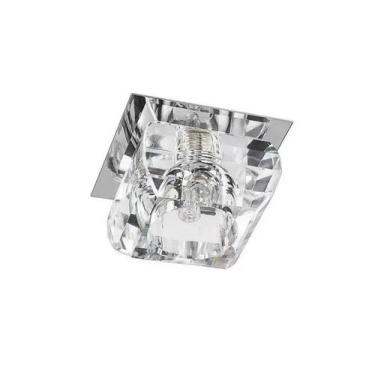 Imagem de 10  Spot Cristal Embutir G9 Gesso Quadrado Banheiro Ac661q - Acende a 