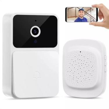 Imagem de Campainha Inteligente com Câmera Sem Fio à Prova D'água e Áudio Wi-Fi: