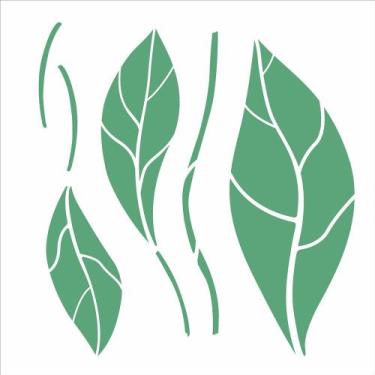 Imagem de Stencil Sp. 30,5X30,5 3124 Org. Folhas I - OPA