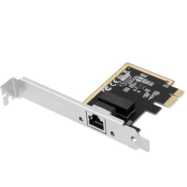 Imagem de Vogzone Adaptador de servidor de placa de rede 1G NIC Gigabit PCI-e com chipset Realtek RTL8111H compatível com Windows Server/Linux/VMware, porta RJ45 única, 10/100/1000Mbps, PCI-Express X1