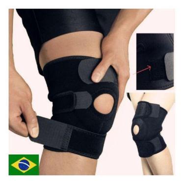 Imagem de 2 Joelheira Compressão Ortopedica Articulada Apoio Reforçado - oem