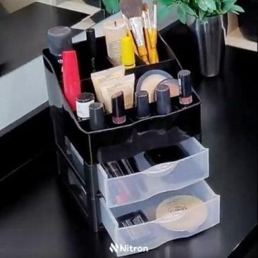 Imagem de Kit Organizador De Cosméticos E Maquiagem Com 2 Gavetas  - Nitron, Pre