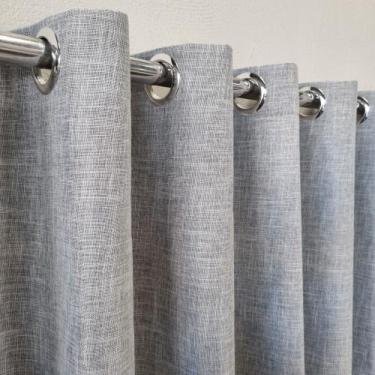 Imagem de Cortina Vedação 100% Blackout Linhão Linho 4,00x2,60 - Salvatex, Cinza
