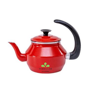 Imagem de Chaleira Com Infusor Ferver Agua Cha Cafe Leite Aluminio - TERRA LAR, 
