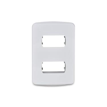 Imagem de Placa 4X2 2 Postos Com Suporte Branca Miluz S3B57220, Schneider Electric