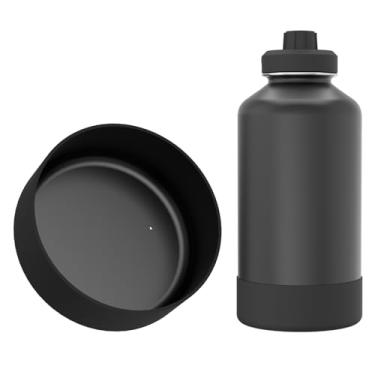 Imagem de Linkidea Bota de garrafa de água compatível com garrafas de aço inoxidável isoladas ThermoFlask de 1,8 g, protetor de capa inferior de garrafa de água de silicone, amortecedor de garrafa de água