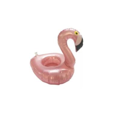Imagem de Boia Porta Copo Flamingo Rose Flutuador Praia Piscina Festa - Loja Coi