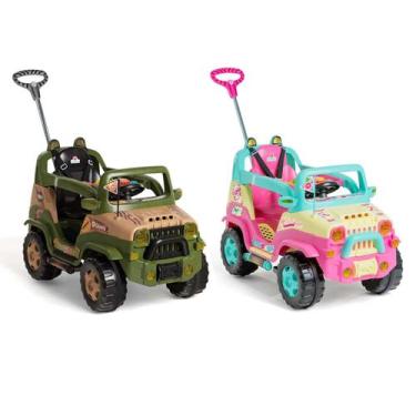 Imagem de Carrinho De Passeio Pedal Criança Diipi Infantil Calesita, Verde milit