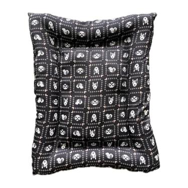 Imagem de Caminha Pet Confort Estilo Colchão/Colchãozinho 75x60cm – Linha Confort Premium | Lavável, Macia e com Estampas Variadas (fundo preto)