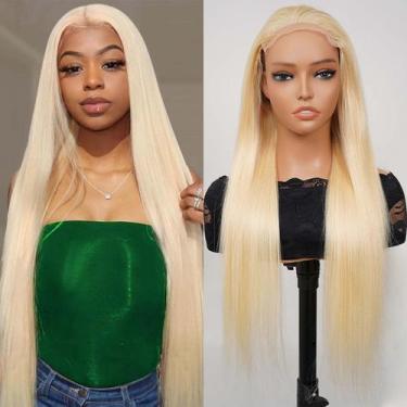 Imagem de Peruca NBRUW 613 5x5, renda frontal, 100% cabelo humano, densidade 200