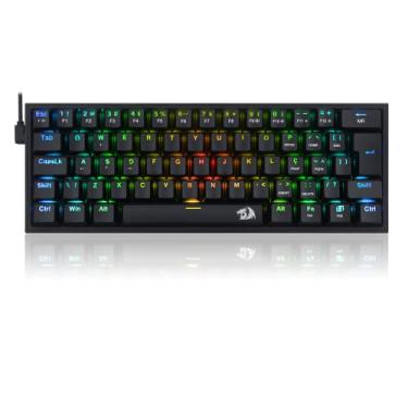 Imagem de Redragon TECLADO MECANICO GAMER FIZZ RGB PRETO SWITCH VERMELHO