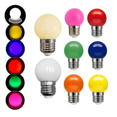 Imagem de Lâmpada Led Modelo Bolinha Led 1W Decorativa Rosca E27 - Decorshop, La