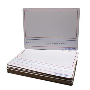 Imagem de Flipside Produtos – 22,86 cm x 30,48 cm Marcadores de história dupla face apagáveis a seco (Storyboard em 1 lado/branco apagável a seco no inverso) – Pacote com 12