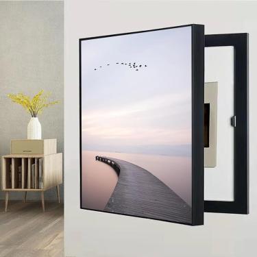 Imagem de Armário de capa da caixa de fusíveis Decorativa de tampa elétrica interna do medidor elétrico Painturas Holcedas de distribuição elétrica Caixa decorativa, B, 50x70cm