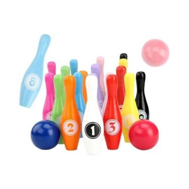 Imagem de Conjunto De Boliche Infantil Número Animal Aprendizagem Brinquedo Educ