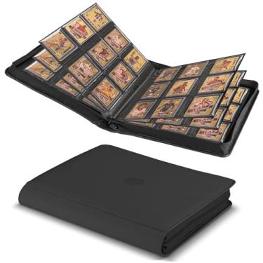 Imagem de Toploader Binder,Holds 360 Toploaders,9 Pocket Top Loader Binder with Sleeves for 3"x4" Rigid Toploaders Hard Cases,Top loader Binders for TCG, MTG Card Binder, Trading Cards Binder(Black)