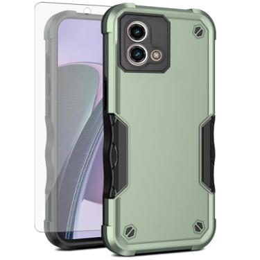 Imagem de Asuwish Capa de celular para Motorola Moto G Stylus 5G 2023 com protetor de tela de vidro temperado, híbrida, resistente, à prova de choque, rígida, protetora, resistente, GStylus G5 XT2317DL XT2315-5