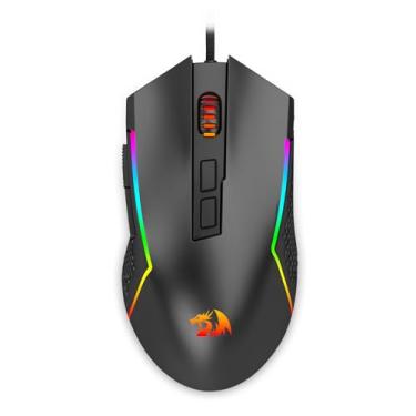 Imagem de Mouse Gamer Redragon Trident Lite RGB Preto 8000 DPI PAW3104 M613-RGB