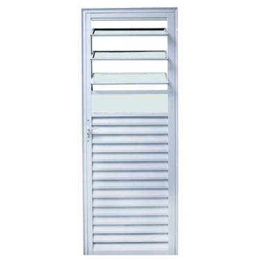 Imagem de Porta Basculante 210x070 Branco Lado Esquerda L.25 - RV PORTAS E JANEL