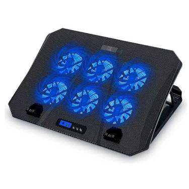 Imagem de Suporte Articulado De Mesa P/ Notebook 15,6" 6 Ventiladores - Propmax