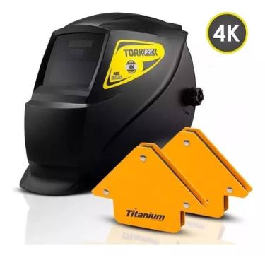 Imagem de Mascara Solda Automática 4K Carneira Ajustavel + 2 Esquadros