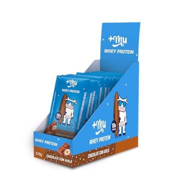 Imagem de +Mu Sachê Whey Concentrado Sabor Chocolate com Avelã 18g Proteína - 15 unidades