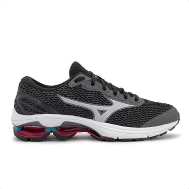 Imagem de Tênis Mizuno Frontier 13, Masculino, Preto/Vermelho/Azul, 41