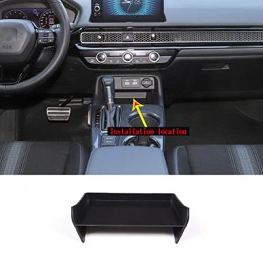 Imagem de PIUGILH Para console central Civic de 11ª geração suporte de copo frontal caixa de armazenamento organizador de braço recipiente bandeja para Honda Civic 2022-2024 acessórios Sedan Hatchback (estilo C