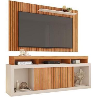 Imagem de Rack + painel caemmun new oscar buriti/off white