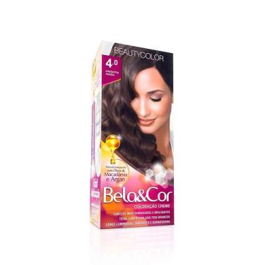 Imagem de Tintura Bela Cor Mini Kit 4.0 Castanho Médio - Bela e Cor