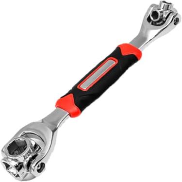 Imagem de Chave De Boca Mágica Soquete Universal Combinada Multifuncional 48 Funções Em 1 Com Cabeça Giratória 360º Conjunto De Chaves De Torque E Catraca Ferramenta Multiuso Reparo De Casa E Carro