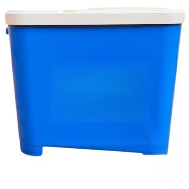 Imagem de Porta Ração de 15 Kg Para Cachorros e Gatos Com Pá Dosadora Container para racao (AZUL)