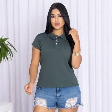 Imagem de Camisa Gola Polo Feminina Ótimo Acabamento Tecido Premium - MULTI MARC