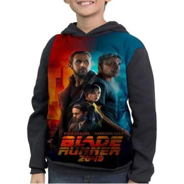 Imagem de Casaco Moletom Infantil Blade Runner 2049 - smoke, Preto, 4