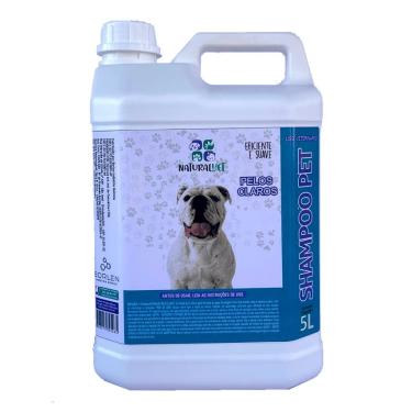 Imagem de Shampoo Para Pet Naturalvet Pelos Claros Eficiente Suave 5L