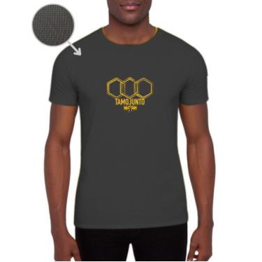Imagem de Camiseta Dry Fit Cinza Manga Curta Natan por  Aí TMJ