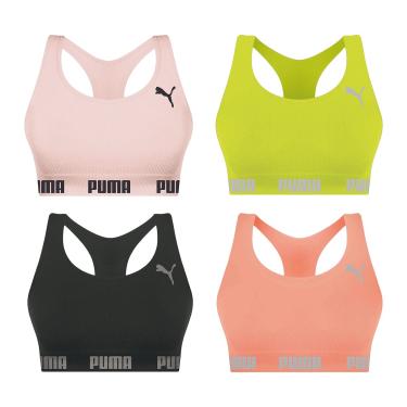 Imagem de Kit 4 Tops Puma Nadador Sem Costura Feminino