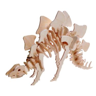 Imagem de Quebra Cabeça Desafio 3D - Estegossauro - Madeira - JP221 - Kuga