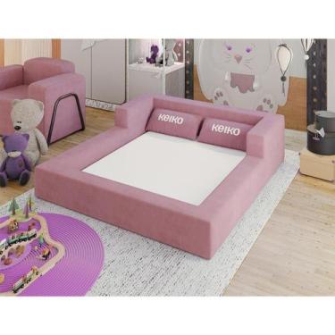 Imagem de Cama Montessoriana Casal Aconchego 100% Espuma Boucle Keiko - Keiko Co