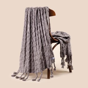 Imagem de Manta Tricot Altenburg Haus Catarina Cinza