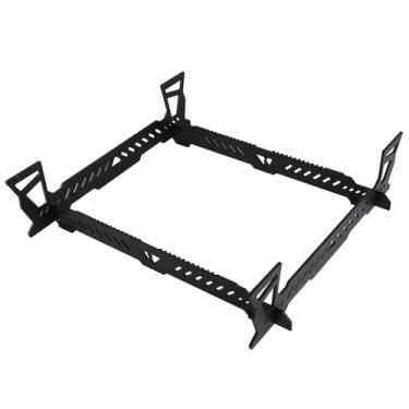 Imagem de Base Tática de Caixa Aberta, Fácil de Montar Caixa de Armazenamento de Alumínio Multifuncional Ao Ar Livre Com Hastes Magnéticas, Saco de (Preto)