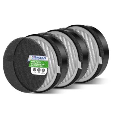 Imagem de Bagean Filtro de substituição LV-H132 compatível com filtro de substituição Levoit para purificador de ar Levoit - Os filtros HEPA verdadeiros H13 capturam 99,97% de partículas e o carbono ativado