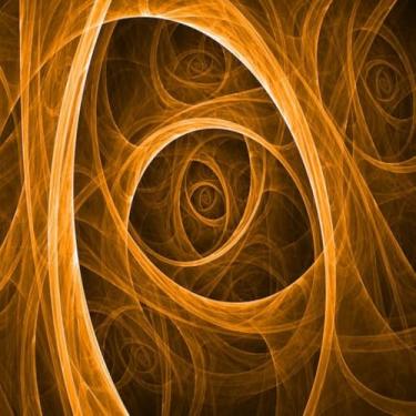 Imagem de Quadro Decorativo Arte Moderna Estampa Abstract Fractal para Parede Design Contemporâneo 50x50cm