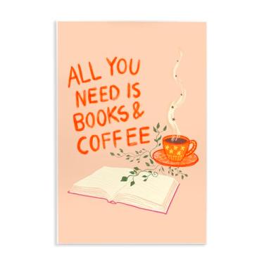 Imagem de Stupell Industries Need Books & Coffee Wall Plaque Art, design por Florentina Dolci, 15 x 10