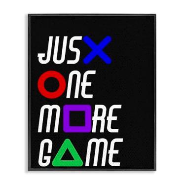Imagem de Stupell Industries One More Game with Symbols Black Framed Giclee Art, design por Kim Allen, 20 x 16