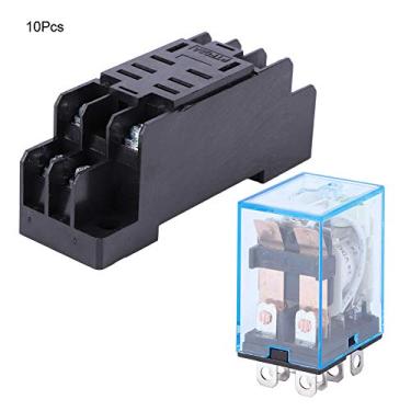Imagem de Conjunto de Base de relé de 8 Pinos LY2NJ DC 24V Componente Eletrônico de, Capacidade de Energia, Estrutura de Contato