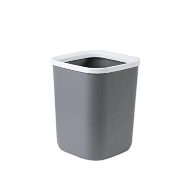 Imagem de Caixote do lixo de mesa Cesto de lixo para mesa quarto banheiro sala de estar escritório caixa de armazenamento de lixo de plástico caixote do lixo caixote do lixo/grau/9 polegadas
