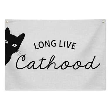 Imagem de Faixa Long Live Cathood, decoração de parede de sala de jogos para quarto de crianças, placa de parede rústica de berçário para decoração de quarto de menino infantil, decoração de parede de berçário