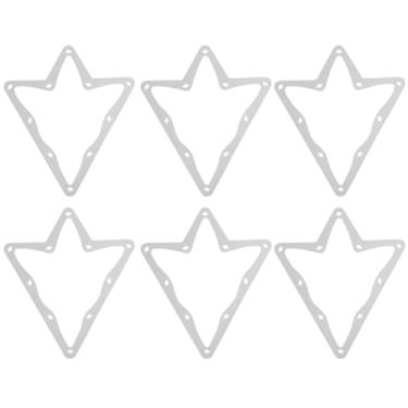 Imagem de Chiffonade 6 peças de folhas de rack de bilhar - 10 bolas de papel molde ferramenta triângulo bilhar pêndulo adesivo rack de posicionamento suporte de bola de mesa adesivo de piscina